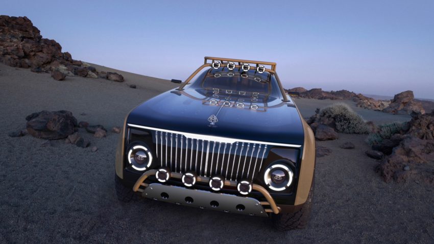 Project Maybach electric two-seater takes excess off-road - Side Car